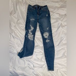 American Eagle super high rise skinny jegging